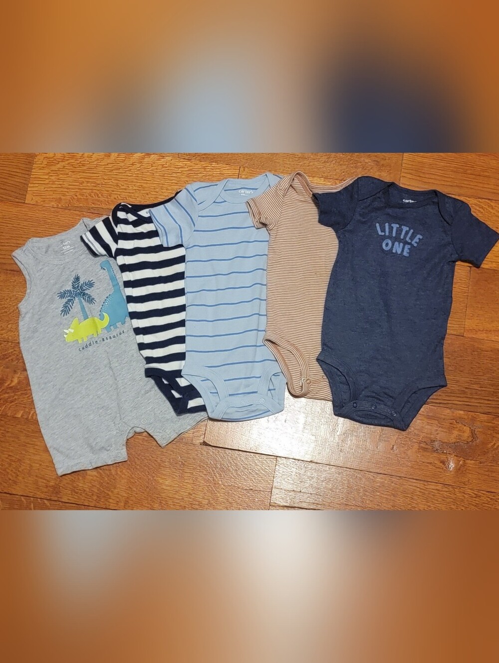 12M Baby Boy Bodysuit & Romper Lot